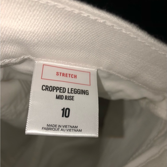 Express destructed cropped stretch jeans size 10 NWOT - Picture 10 of 13